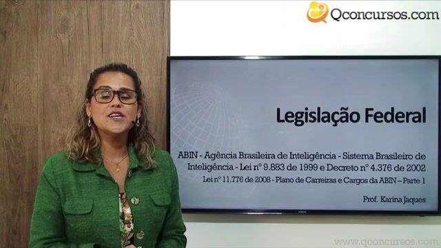 Lei nº 11.776 de 2008 - Plano de Carreiras e Cargos da ABIN - Parte 1