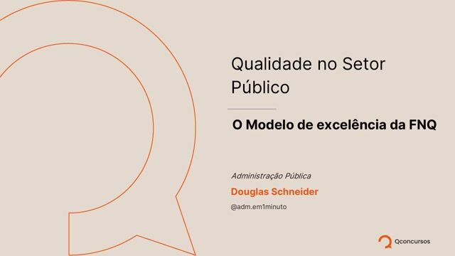O Modelo de excelência da FNQ