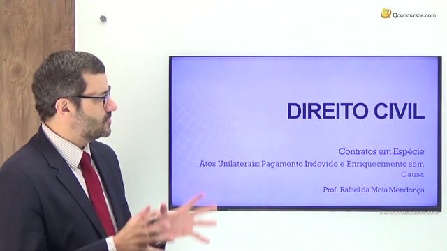 Atos Unilaterais: Pagamento Indevido e Enriquecimento sem Causa - Parte 1