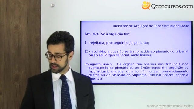Incidente de Arguição de Inconstitucionalidade - Parte 2