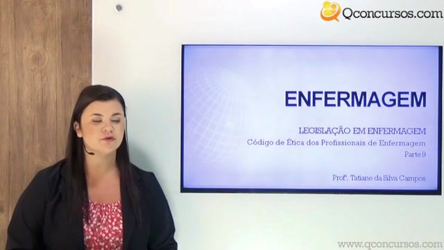 Código de Ética dos Profissionais de Enfermagem - Parte 09