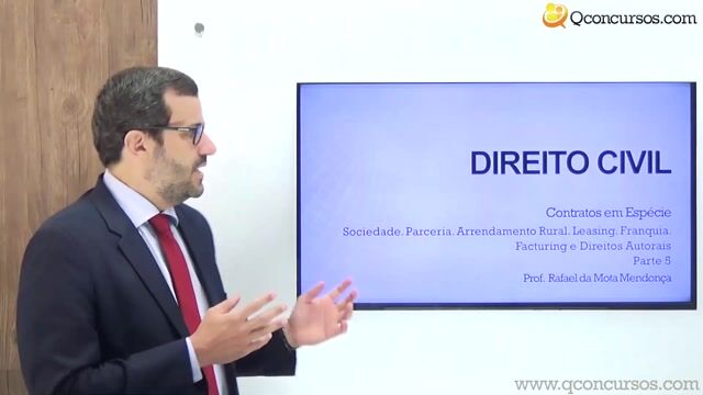 Sociedade, Parceria, Arrendamento Rural, Leasing, Franquia, Facturing e Direitos Autorais - Parte 05