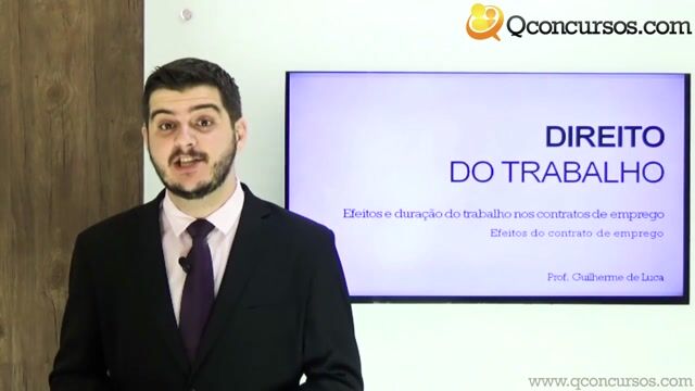 Efeitos do contrato de emprego