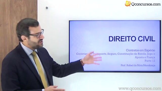 Corretagem, Transporte, Seguro, Constituição de Renda, Jogo e Aposta e Fiança - Parte 12