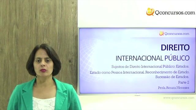 Estado como Pessoa Internacional - Reconhecimento de Estado - Parte 2