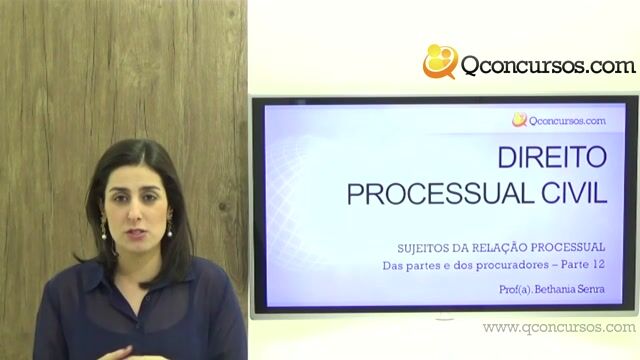 Das Partes e dos Procuradores - Parte 12