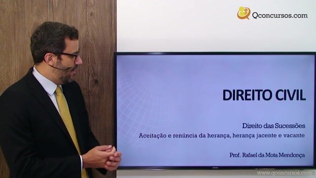 Aceitação e Renúncia da Herança, Herança Jacente e Vacante - Parte 1