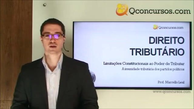 Limitações Constitucionais ao Poder de Tributar - Imunidades - A Imunidade Tributária dos partidos políticos