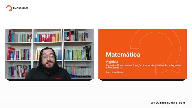 Equações biquadradas e equações irracionais - 01 - Resolução de Equações Biquadradas - Parte 01