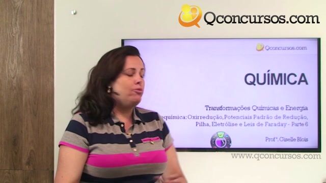 Eletroquímica Oxirredução, Potenciais Padrão de Redução, Pilha, Eletrólise e Leis de Faraday - Parte 06