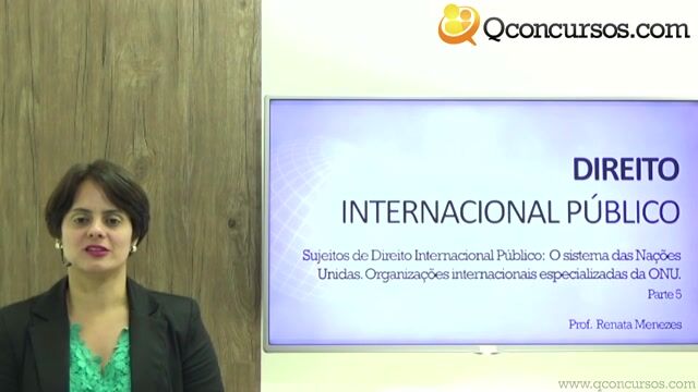 Sujeitos de Direito Internacional Público: O Sistema das Nações Unidas - Organizações Internacionais Especializadas da ONU - Parte 05