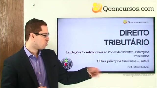 Limitações Constitucionais ao Poder de Tributar - Princípios Tributários - Outros princípios tributários - Parte 2