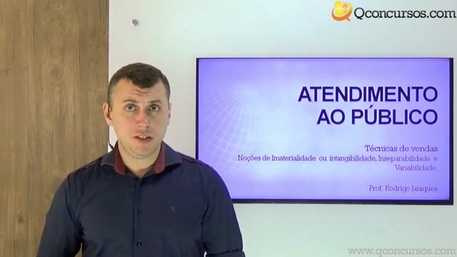 Noções de Imaterialidade ou Intangibilidade, Inseparabilidade e Variabilidade