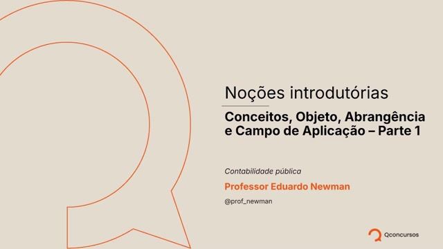 Noções introdutórias - Conceitos, objeto, abrangência e campo de aplicação - parte 1