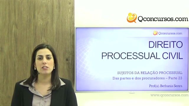 Das Partes e dos Procuradores - Parte 23