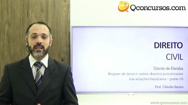 Direito de Família - Regime de Bens e Outros Direitos Patrimoniais nas Relações Familiares - Parte 03