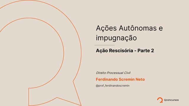 Ação Rescisória - Parte 02