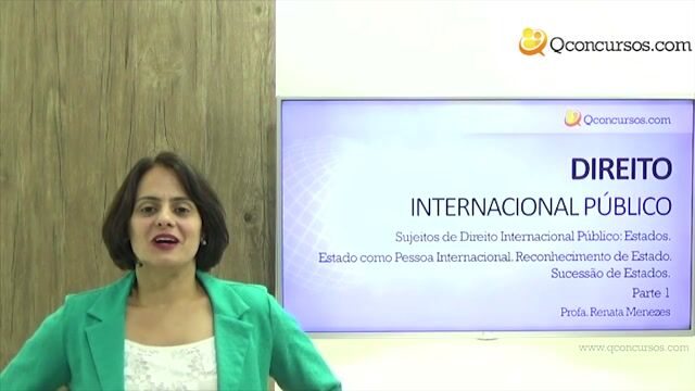 Estado como Pessoa Internacional - Reconhecimento de Estado - Parte 1