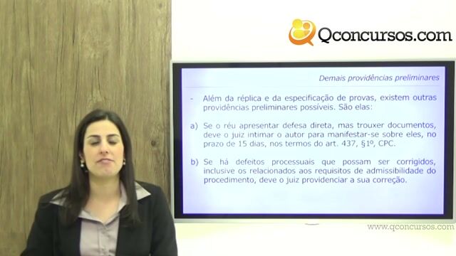 Demais Providências Preliminares 