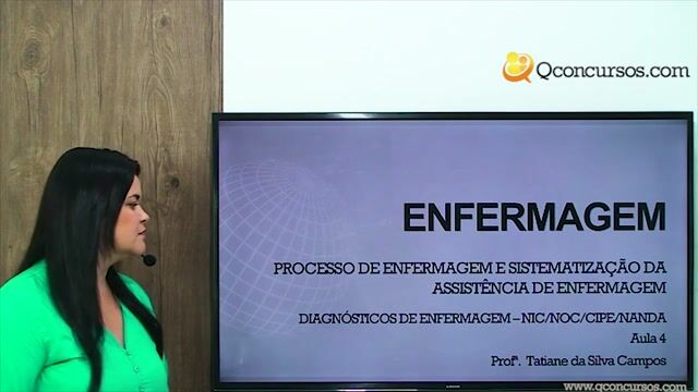Diagnósticos de enfermagem - NIC/NOC/CIPE/NANDA - Aula 4
