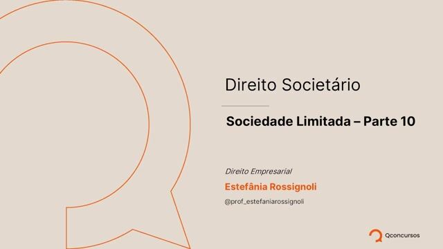 Sociedade Limitada – Parte 10