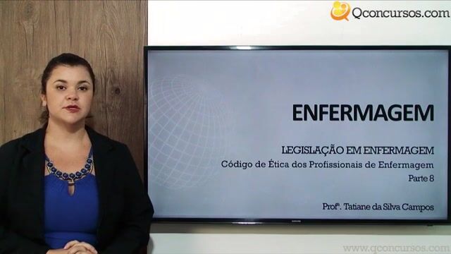 Código de Ética dos Profissionais de Enfermagem - Parte 08