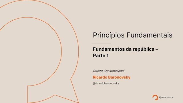 Fundamentos da República - Parte 01