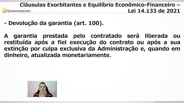 Cláusulas Exorbitantes e Equilíbrio Econômico-Financeiro – Lei nº 14.133 de 2021 - Parte 02