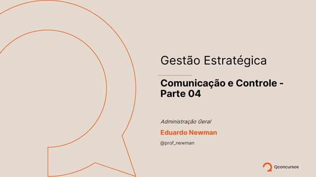 Comunicação e Controle - Parte 04