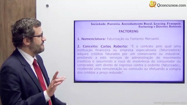 Sociedade, Parceria, Arrendamento Rural, Leasing, Franquia, Facturing e Direitos Autorais - Parte 11