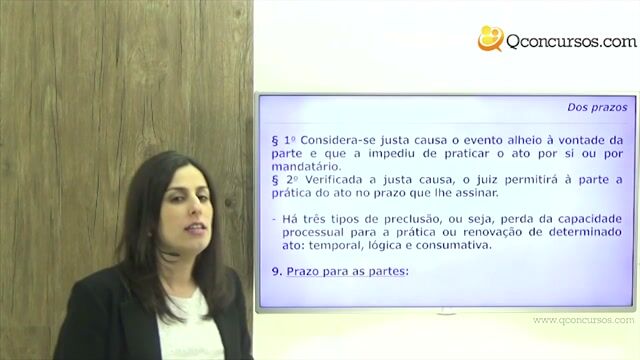 Atos Processuais: Dos Prazos - Parte 6