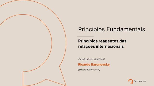 Princípios regentes das relações internacionais