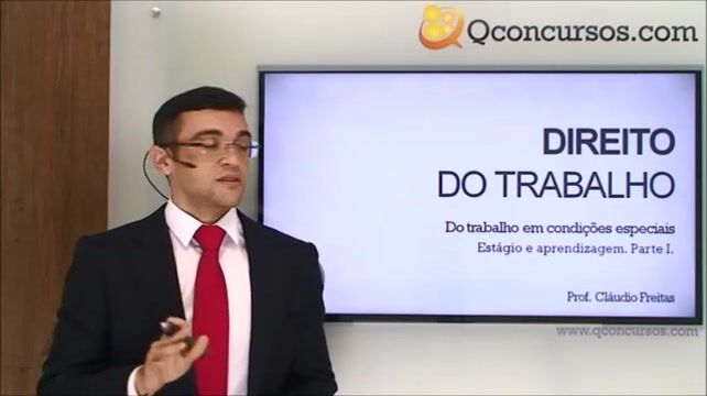 Do trabalho em condições especiais - Estágio e aprendizagem: caracterização, distinções e requisitos de validade - Parte 1