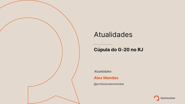 33. Cúpula do G-20 no RJ