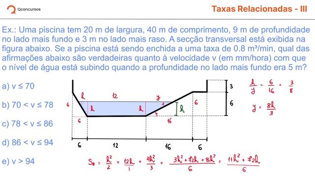 Derivada - 33 - Taxas relacionadas - Parte 03.2
