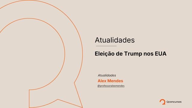 31. Eleição de Trump nos EUA