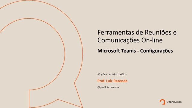 01 - Microsoft Teams - Configurações