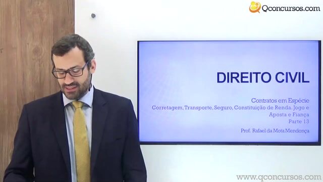 Corretagem, Transporte, Seguro, Constituição de Renda, Jogo e Aposta e Fiança - Parte 13