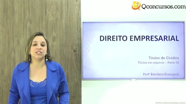Títulos em Espécie - Parte 03