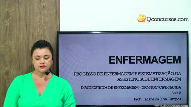 Diagnósticos de enfermagem - NIC/NOC/CIPE/NANDA - Aula 2