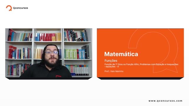 Função de 1º Grau ou Função Afim, Problemas com Equação e Inequações - Equações - Parte 02