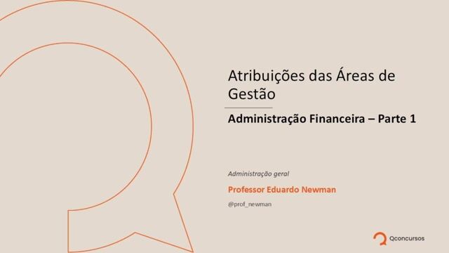 Administração Financeira - parte 01