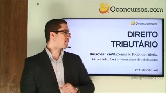 Limitações Constitucionais ao Poder de Tributar - Imunidades - A Imunidade Tributária dos sindicatos dos trabalhadores
