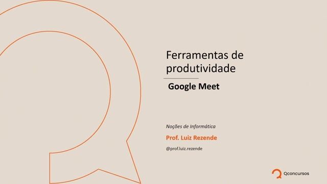 02 - Google Meet - Ferramentas de Produtividade