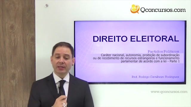 Caráter nacional, autonomia, proibição de subordinação ou de recebimento de recursos estrangeiros e funcionamento parlamentar de acordo com a lei - Parte 01