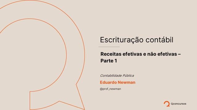 Receitas efetivas e não efetivas