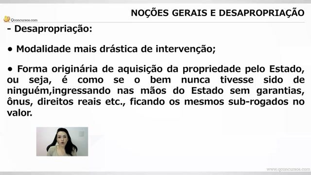 Noções gerais e desapropriação - Parte 02