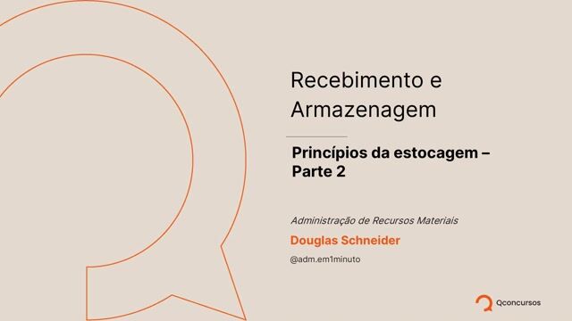 Princípios da estocagem - Parte 2