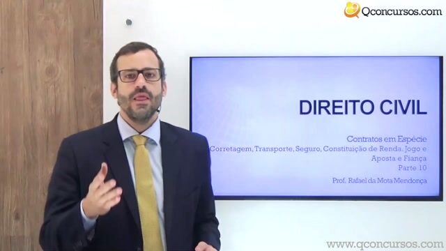 Corretagem, Transporte, Seguro, Constituição de Renda, Jogo e Aposta e Fiança - Parte 10
