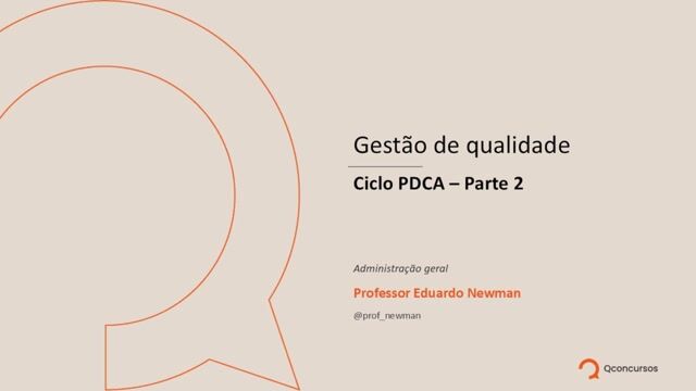 Ciclo PDCA - Parte 02